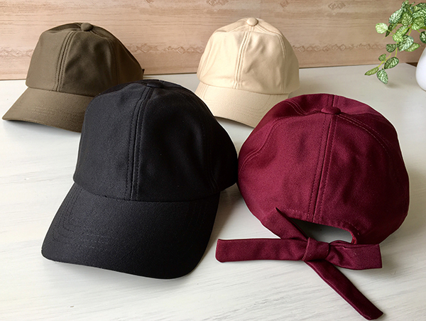 シンプルリボンキャップ