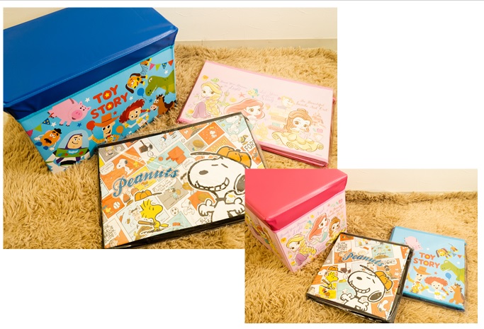 キャラクター座れる収納BOX(小/大)