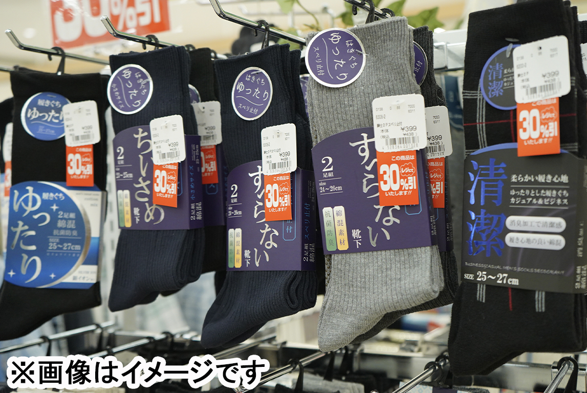 メンズ 夏物2Pソックス