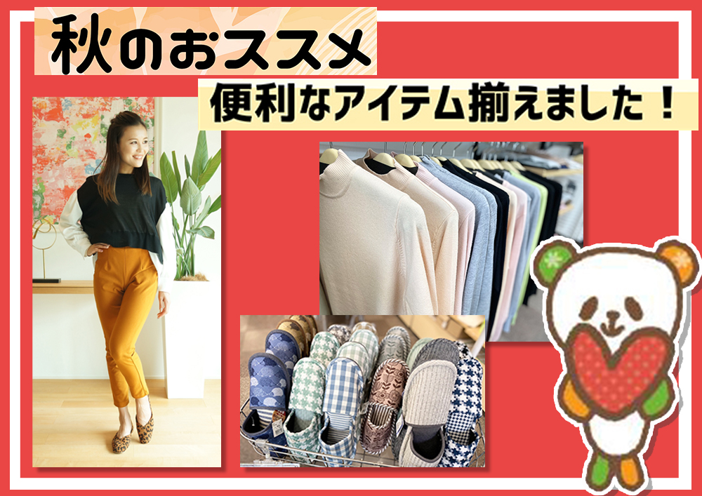 秋のおすすめ8選☆イケダヤタウン店があったか便利なアイテム揃えました!