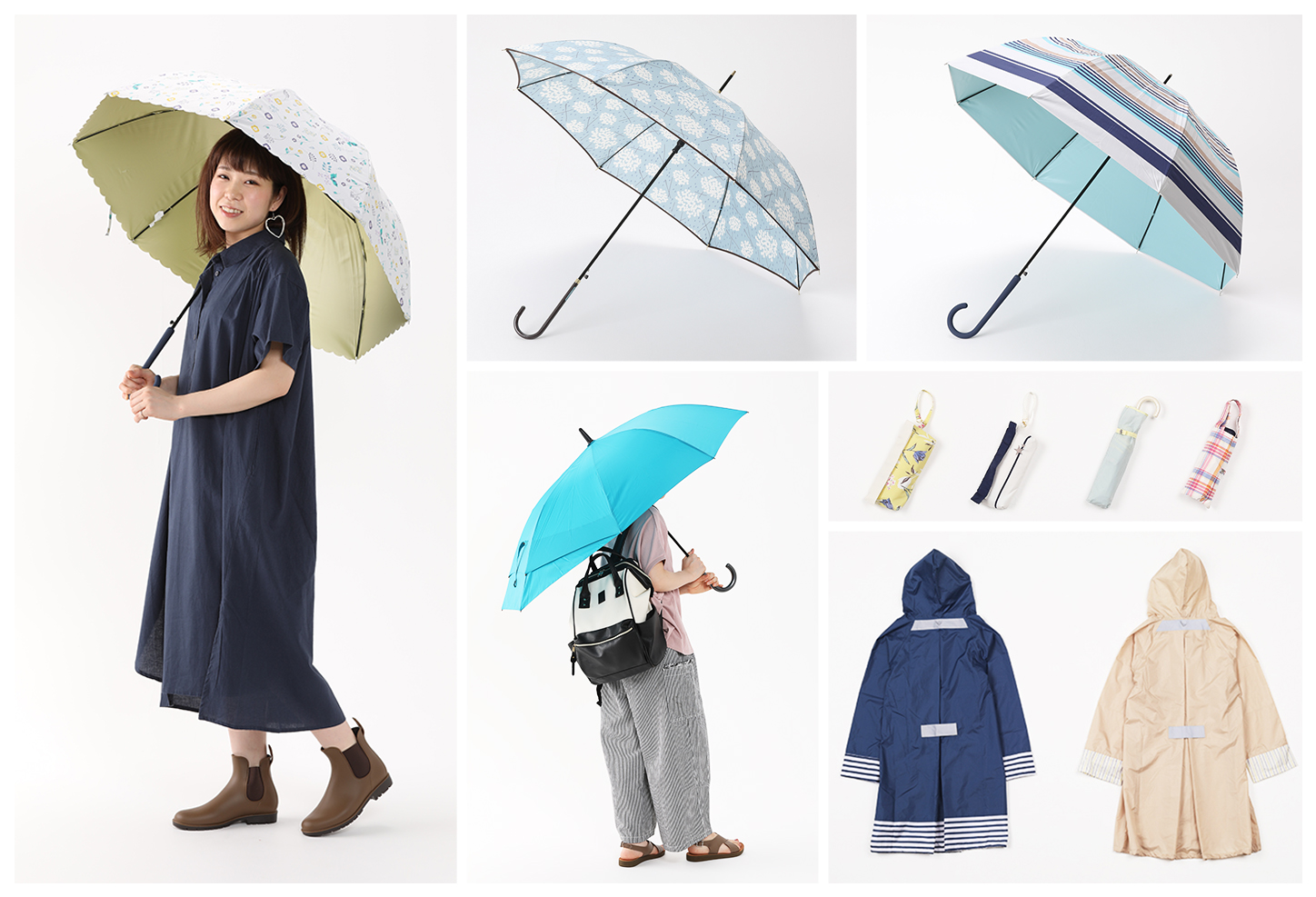 梅雨が来た！雨の季節を楽しもう♪Fuku*Fukuこだわりのレイングッズ特集／傘・日傘・折りたたみ傘・雨晴兼用／レインコート・レインブーツ