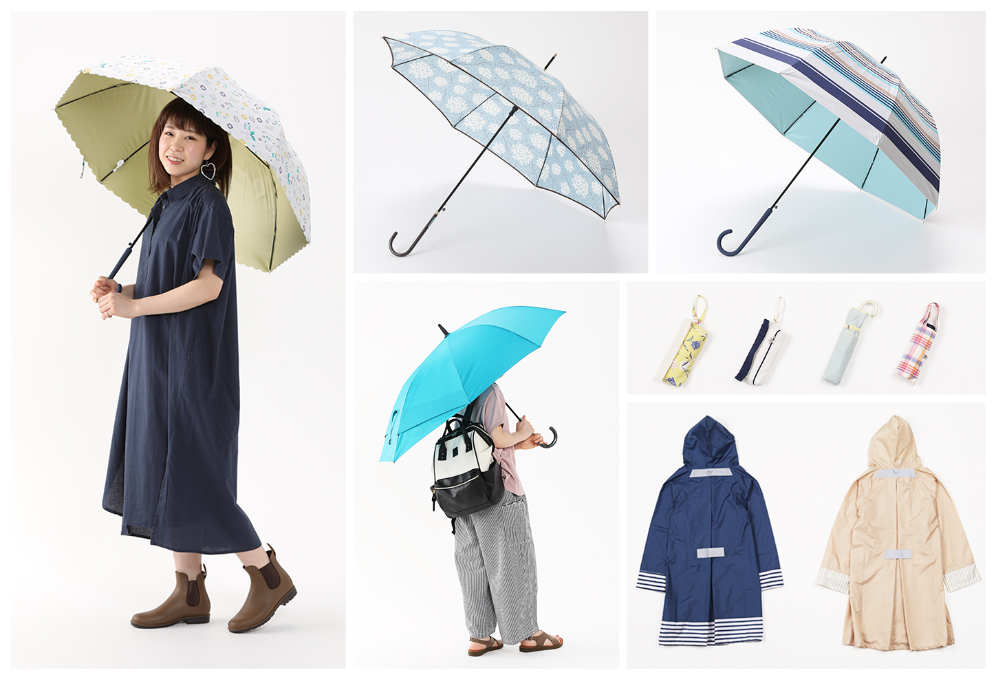 梅雨が来た!雨の季節を楽しもう♪Fuku*Fukuこだわりのレイングッズ特集/傘・日傘・折りたたみ傘・雨晴兼用/レインコート・レインブーツ