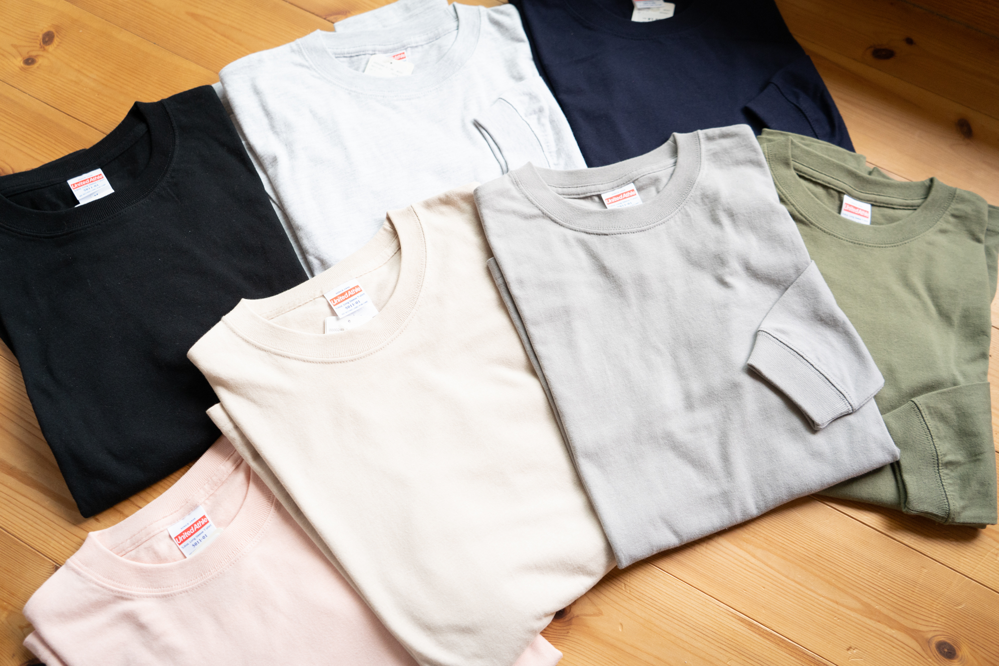 メンズ コットン長袖Tシャツ